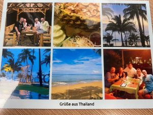 Reisebüro Meer in Homberg Efze zeigt Urlaubsgrüße aus Thailand